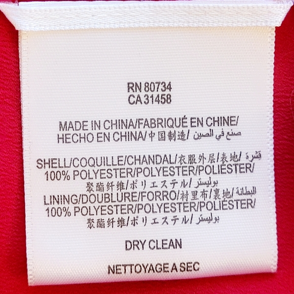 BCBGMAXAZRIA ❤️ Long Sleeve FABIANA Dress in Red Sangria XS - Picture 10 of 11